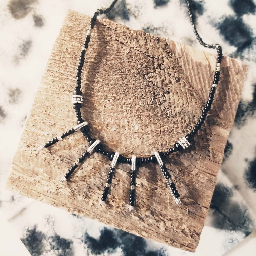 Handmade Safety Pin Necklace - Picture 12 of 12